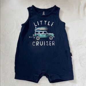 Baby gap Little Cruiser Navy Blue Baby Romper 18-24 months